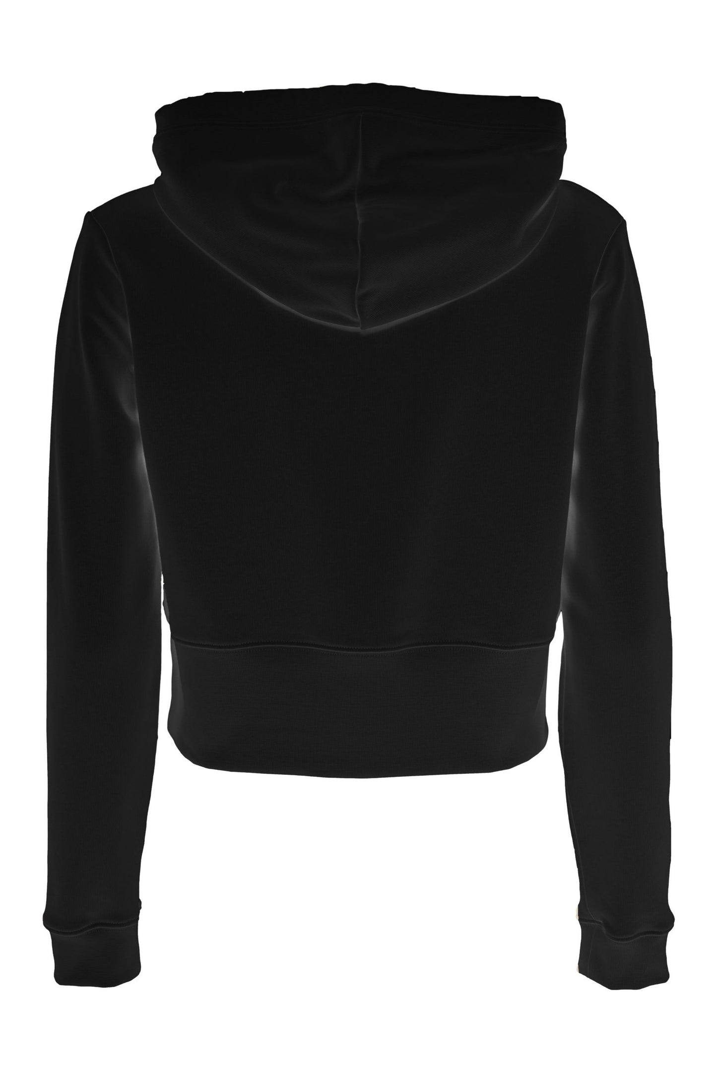 Imperfect Glitzy Logo Embellished Black Hoodie