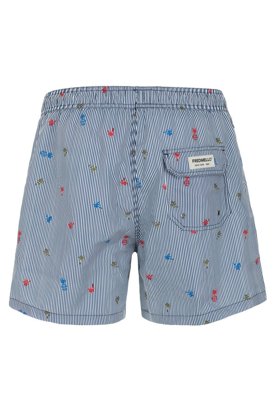 Fred Mello Beachside Elegance Light Blue Shorts