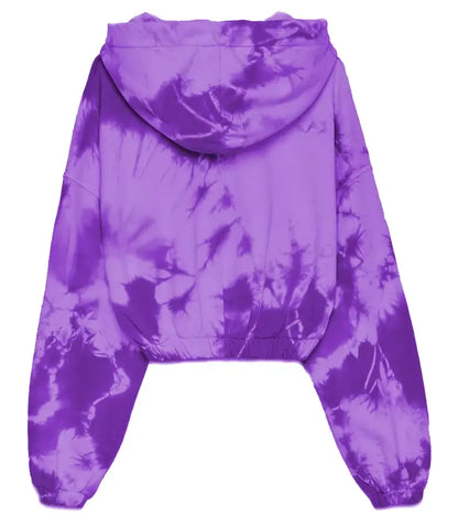 Hinnominate Elegant Purple Hooded Sweatshirt with Logo Print