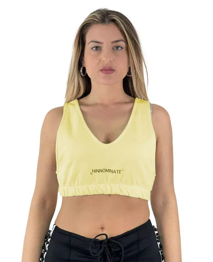 Hinnominate Sunny Yellow Oversized Cotton Top