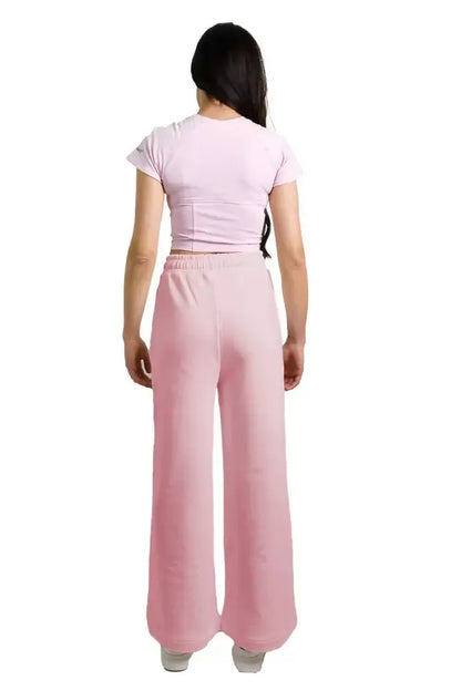 Hinnominate Chic Pink Palazzo Pants with Drawstring