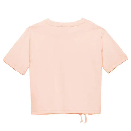 Hinnominate Chic Knotted Pink Cotton Tee