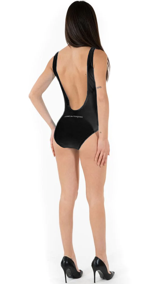 Comme Des Fuckdown Chic Palm Logo One-Piece Swimsuit