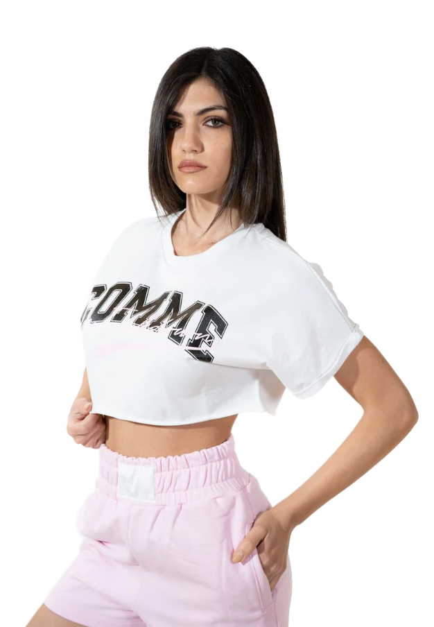 Comme Des Fuckdown Chic Stretch Cotton Logo Shorts