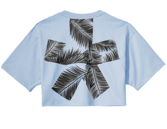 Comme Des Fuckdown Chic Light Blue Logo Graphic Tee