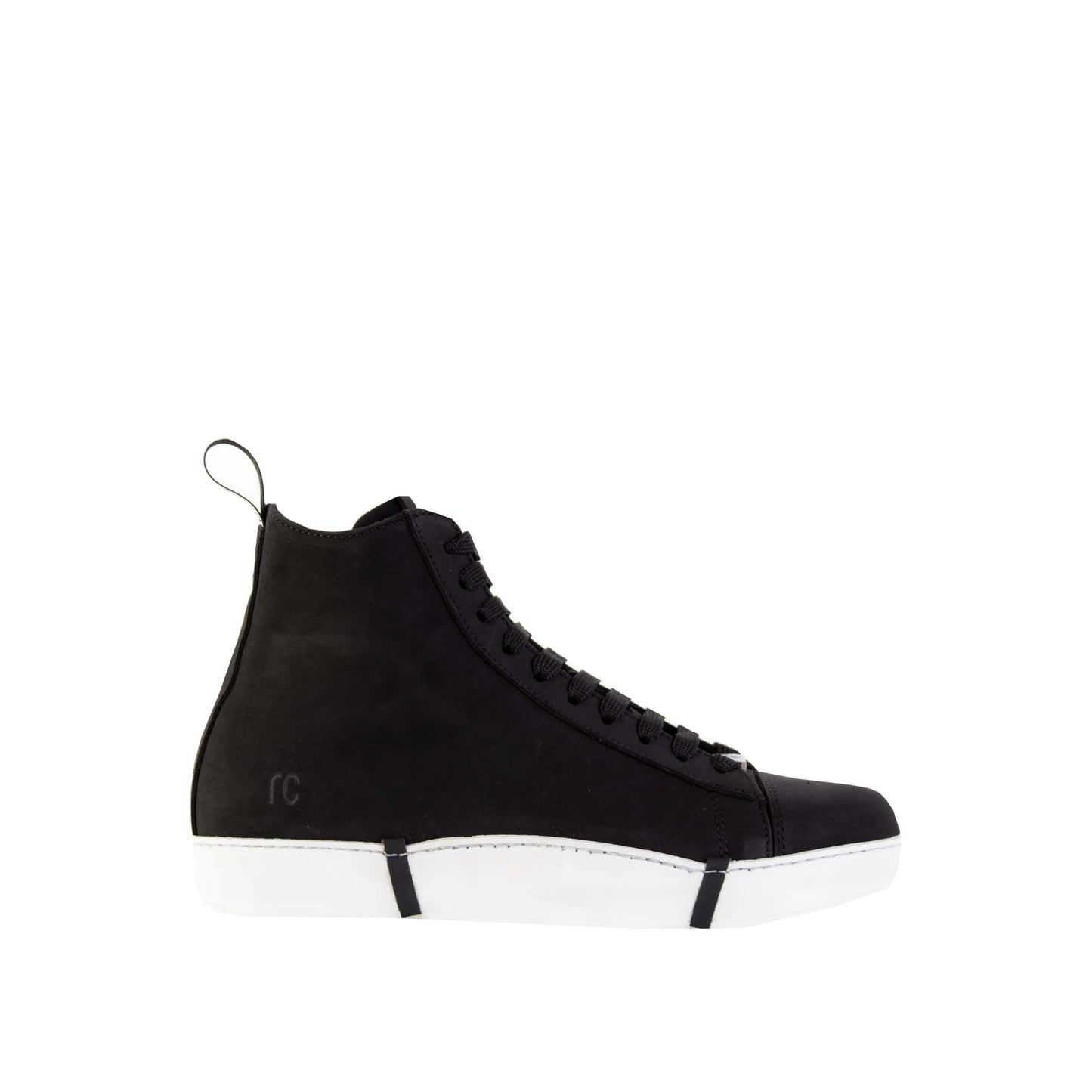 Roberto Cavalli Elevated Chic Suede High Sneakers in Black and White