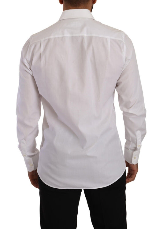 Dolce & Gabbana Elegant White Cotton Dress Shirt - Slim Fit