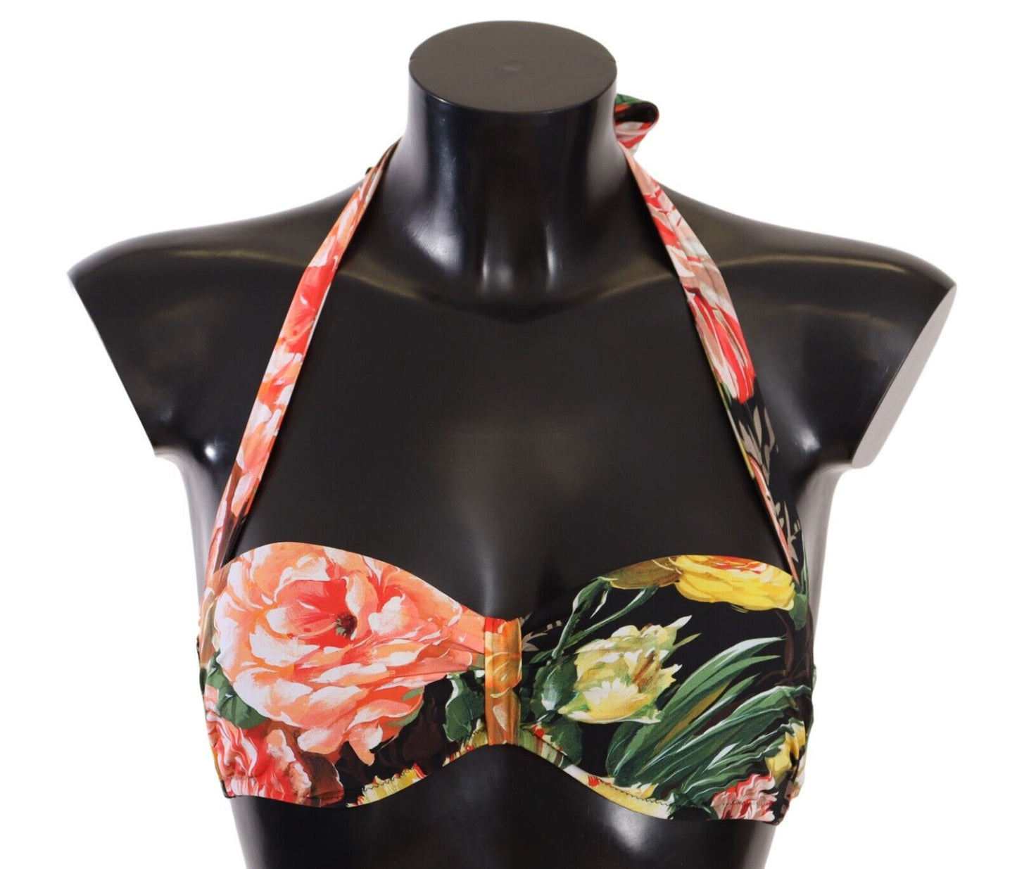 Dolce & Gabbana Chic Multicolor Floral Bikini Top