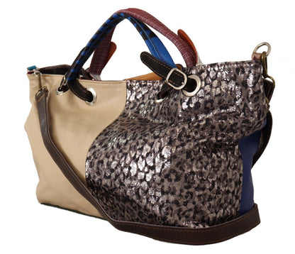 EBARRITO Chic Multicolor Leather Shoulder Tote Bag