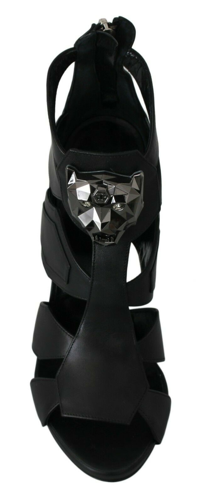 Philipp Plein Elegant Panther Head Heeled Pumps