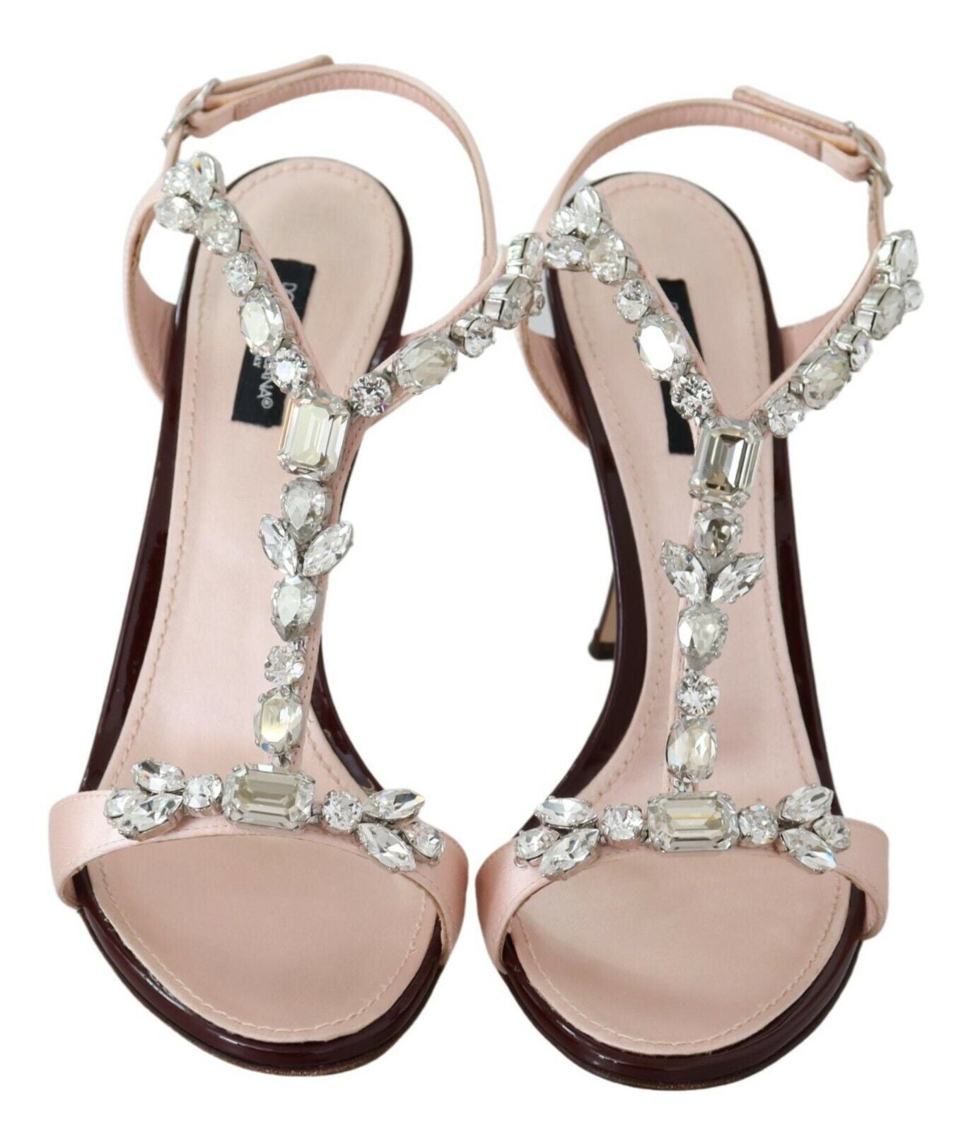 Dolce & Gabbana Pink Crystals Heels Keira Sandals