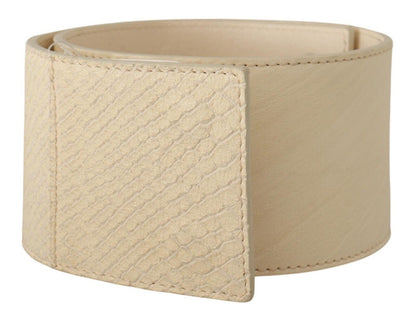 GF Ferre Elegant Off-White Fashion Belt