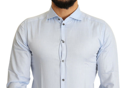 Dolce & Gabbana Elegant Light Blue Slim Fit Dress Shirt