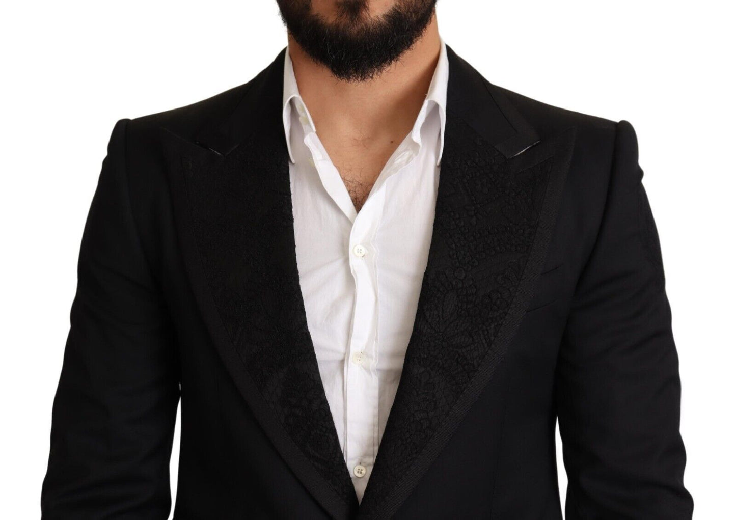 Dolce & Gabbana Elegant Black Slim Fit Blazer Jacket