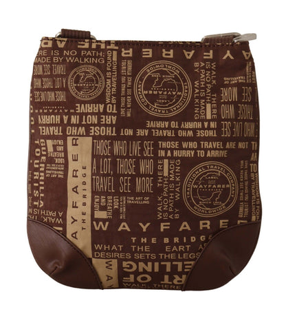 WAYFARER Chic Brown Fabric Crossbody Bag