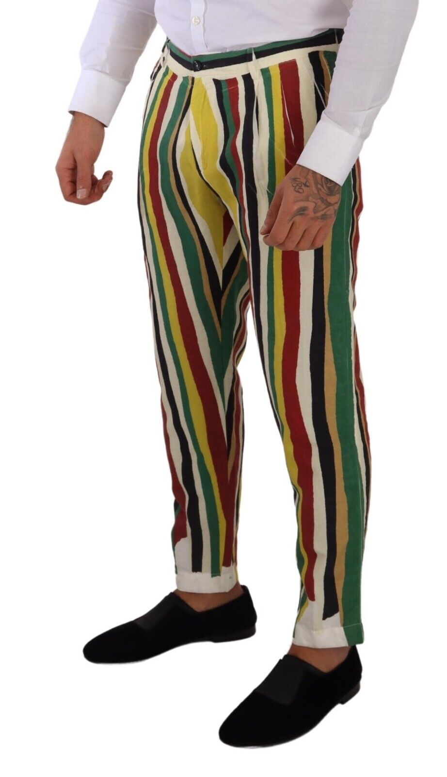 Dolce & Gabbana Elegant Striped Skinny Pants