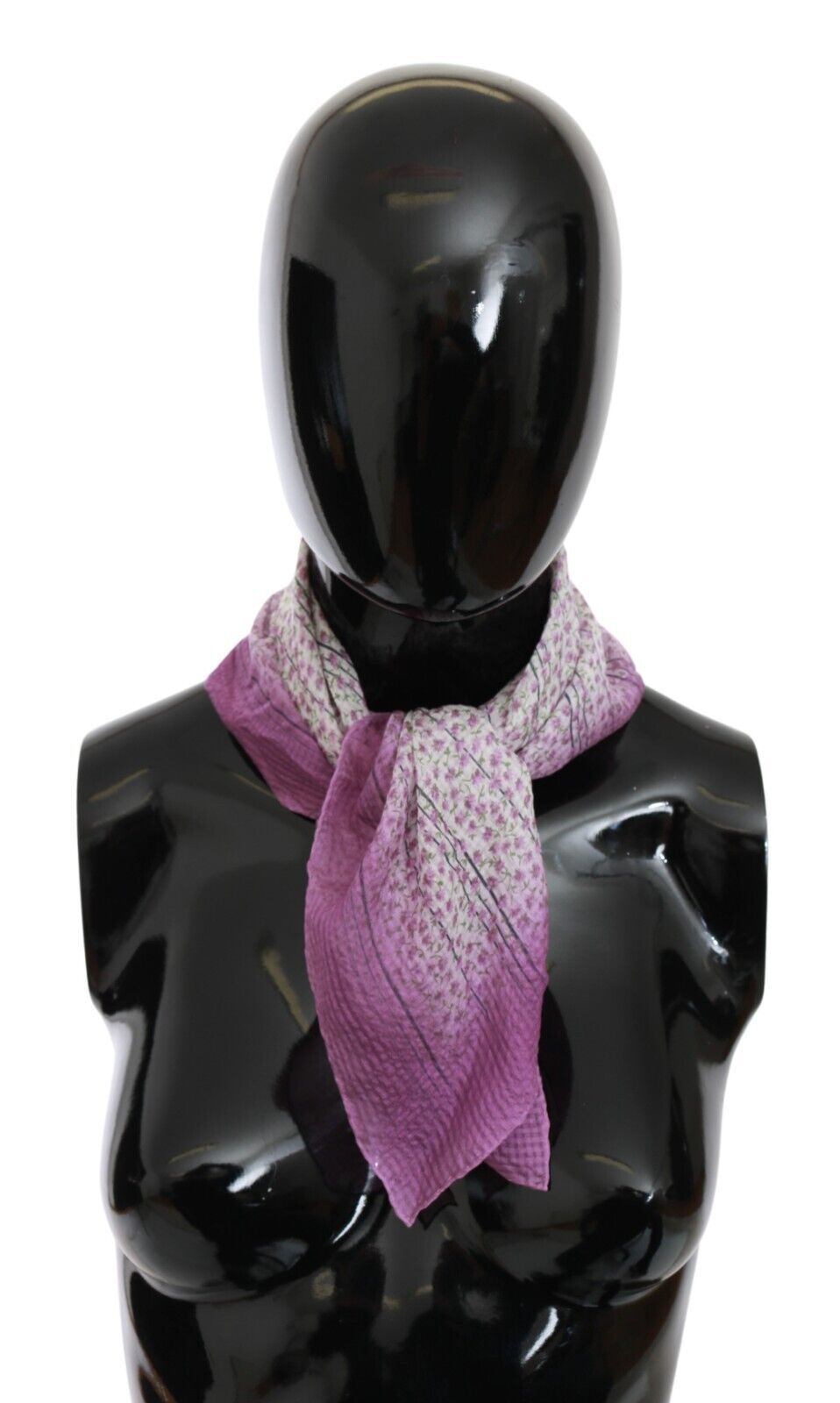 John Galliano Pink Bandana Head Wrap Foulard Square Scarf