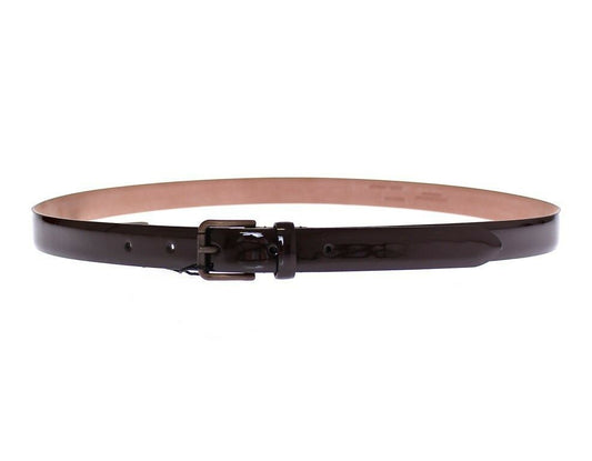 Dolce & Gabbana Brown Leather Logo Belt Cintura Belt