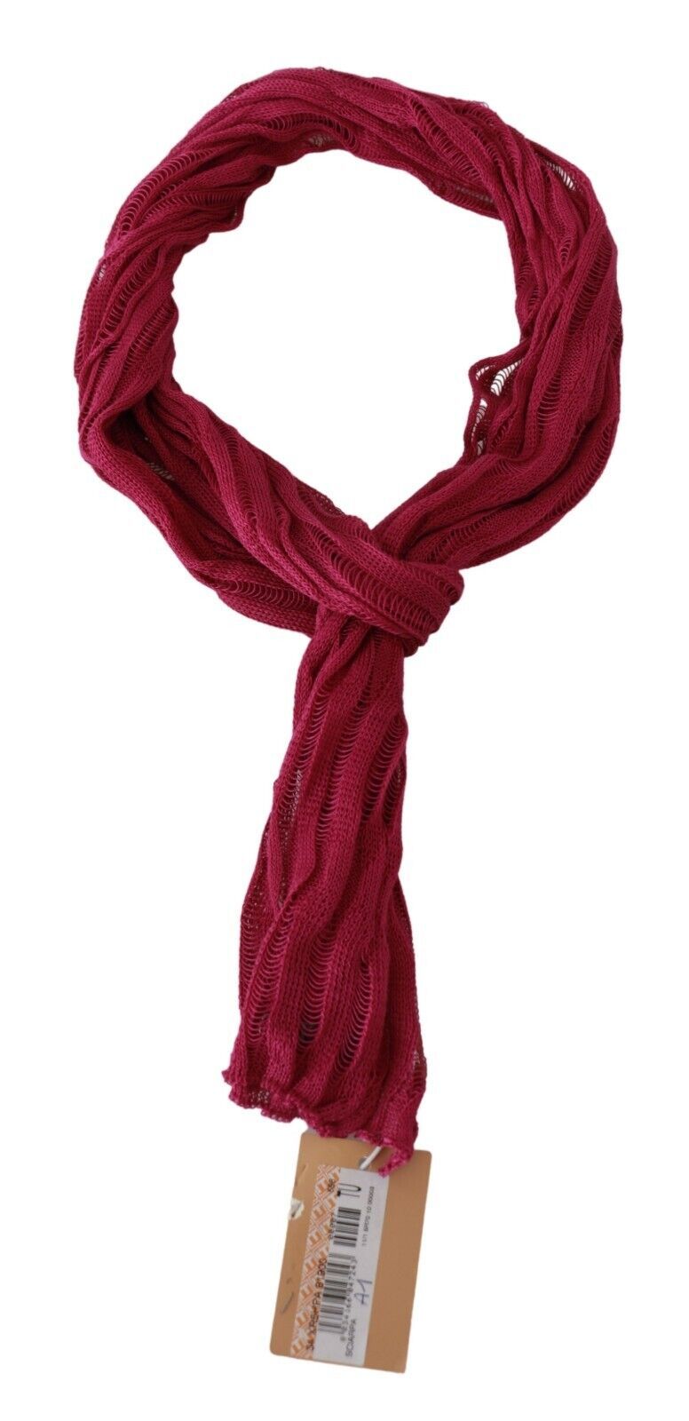 John Galliano Bordeaux Neck Wrap Shawl Foulard Scarf