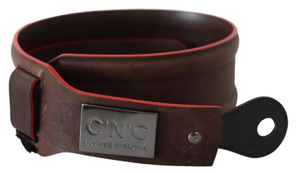 Costume National Dark Brown Genuine Leather Belt