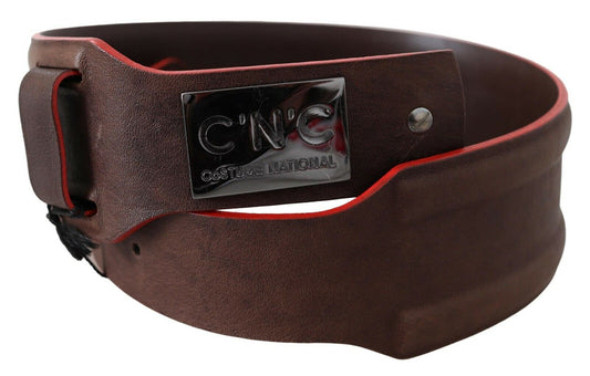 Costume National Dark Brown Genuine Leather Belt