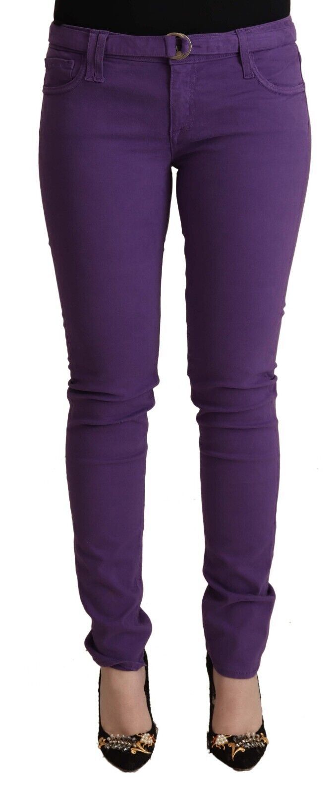 CYCLE Chic Purple Low Waist Skinny Jeans