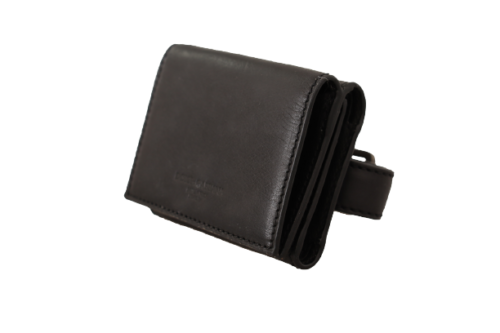 Dolce & Gabbana Elegant Leather Trifold Multi Kit with Strap