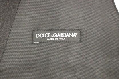 Dolce & Gabbana Gray Slim Fit Button Front Dress Formal Vest