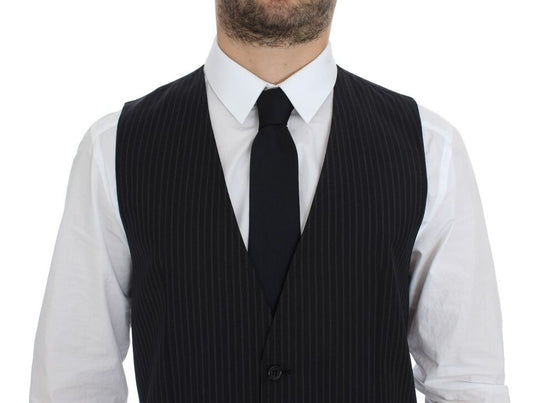 Dolce & Gabbana Gray Stretch Formal Dress Vest Gilet