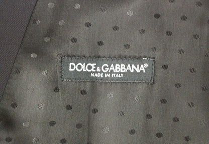 Dolce & Gabbana Black Wool Silk Dress Vest Gilet Weste