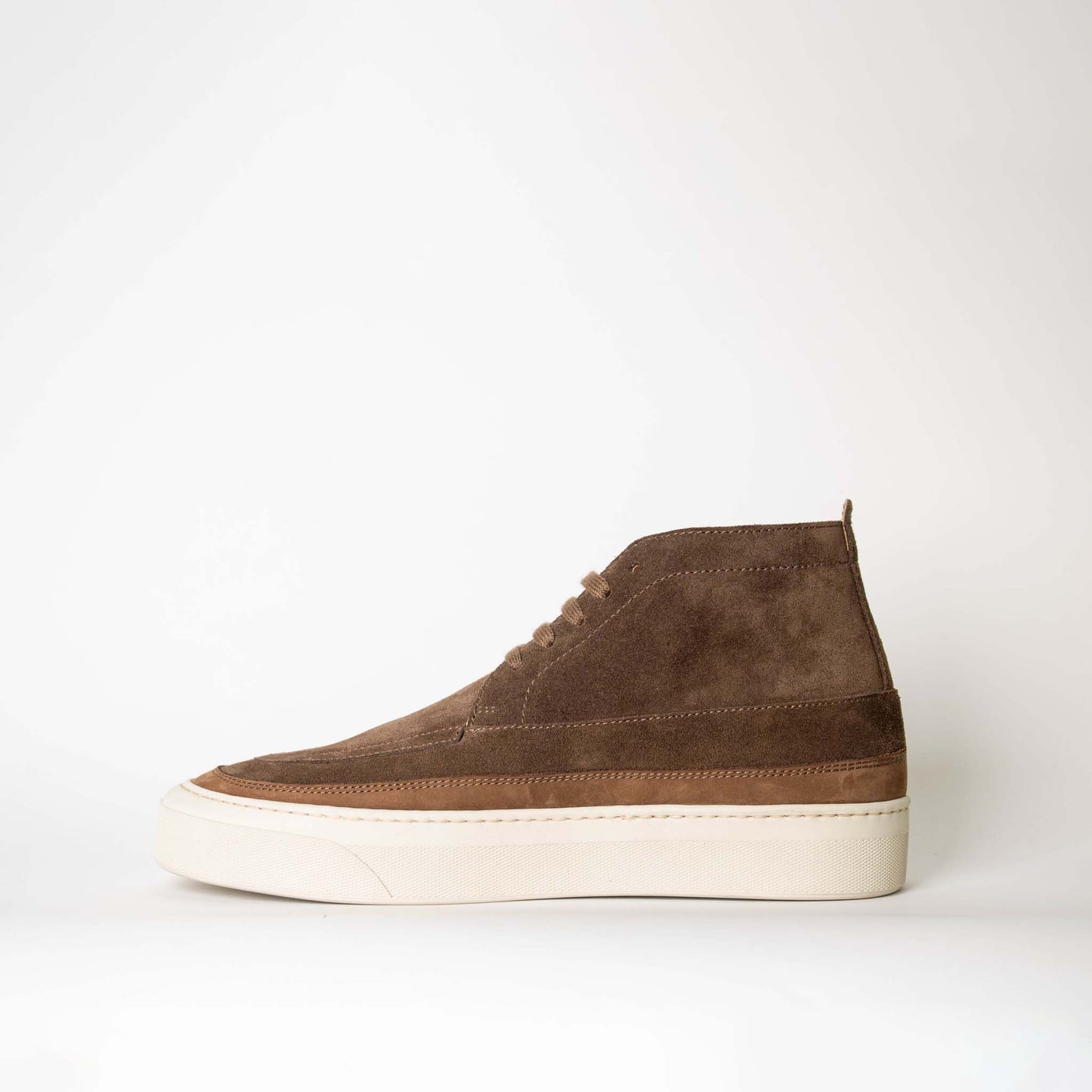 Lardini Elegant Suede Leather Sneakers in Brown