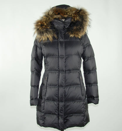 Emilio Romanelli Chic Black Duck Down Winter Coat