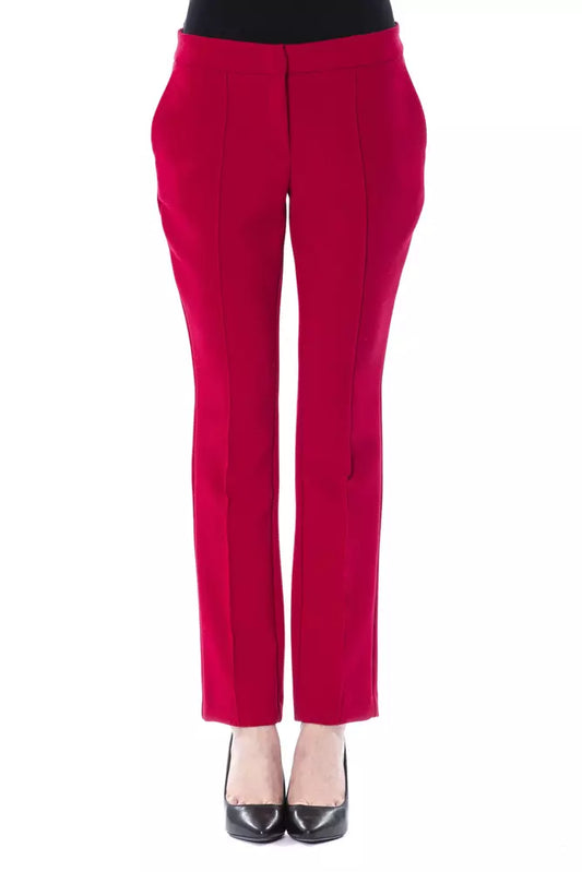 BYBLOS Chic Fuchsia Slim Fit Trousers