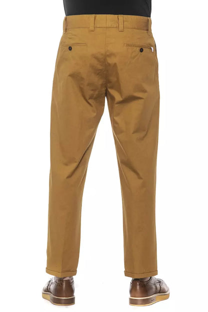 PT Torino Elegant Cotton Pleated Men's Trousers