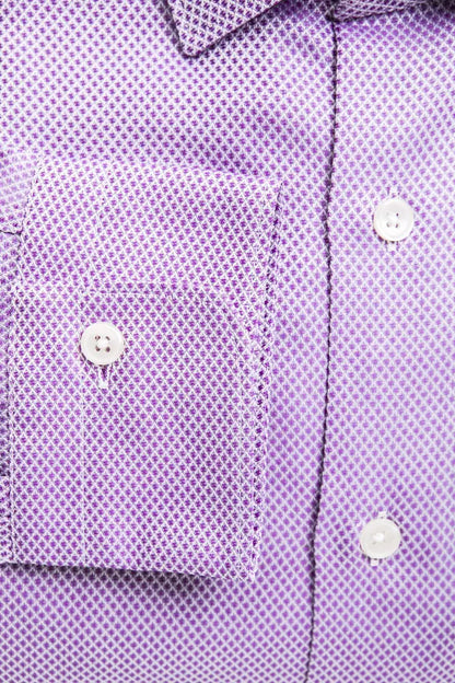 Robert Friedman Elegant Slim Collar Cotton Shirt