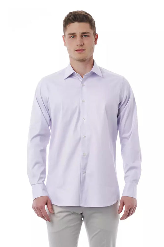 Bagutta Elegant Pink Italian Collar Shirt - Regular Fit