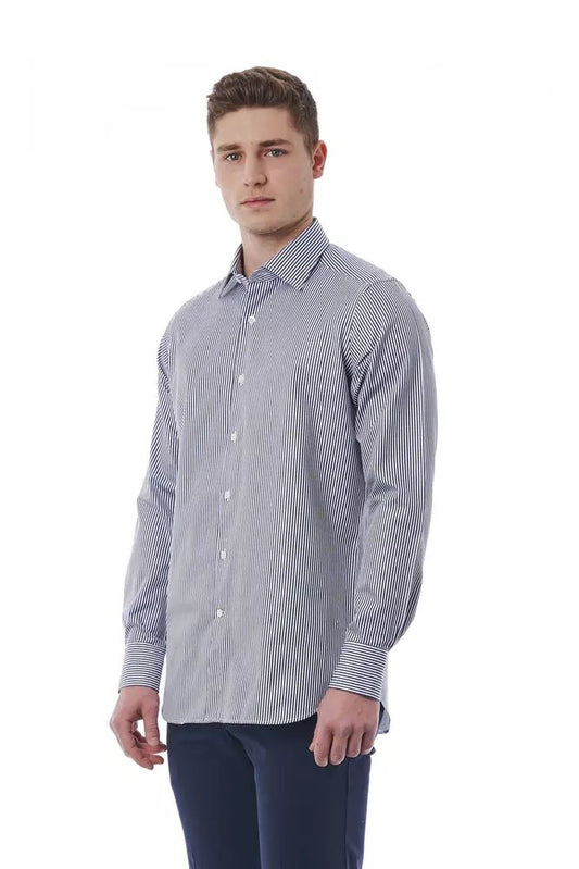 Bagutta Elegant White Italian Collar Shirt - Regular Fit