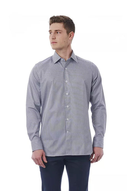 Bagutta Elegant White Italian Collar Shirt - Regular Fit