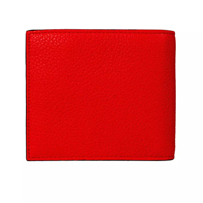 Neil Barrett Sleek Red Leather Men's Wallet