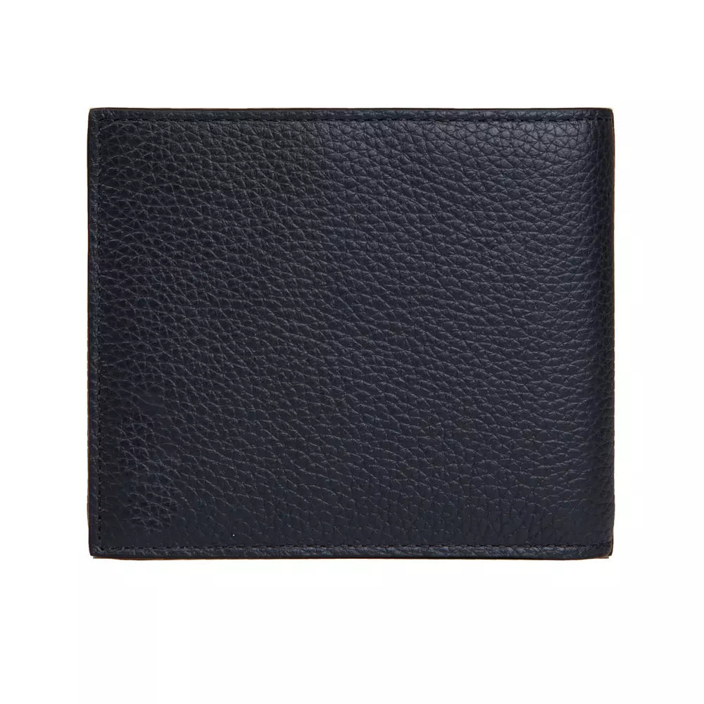 Neil Barrett Sleek Blue Leather Men's Wallet
