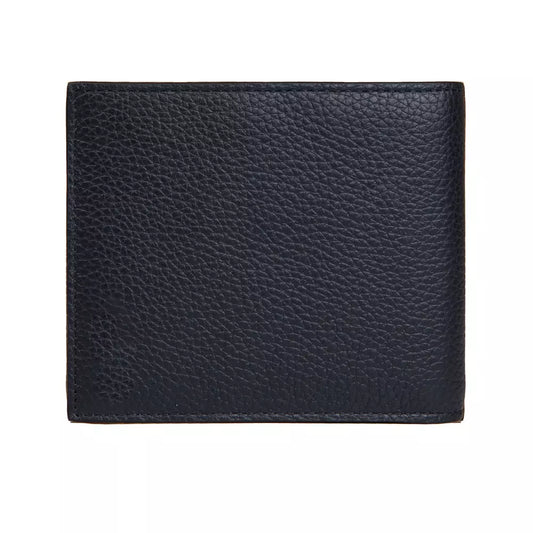 Neil Barrett Sleek Blue Leather Men's Wallet