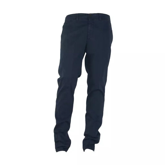 Made in Italy Elegant Blue Winter Trousers