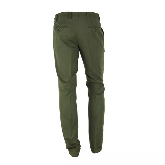 Made in Italy Elegant Winter Cotton Pants