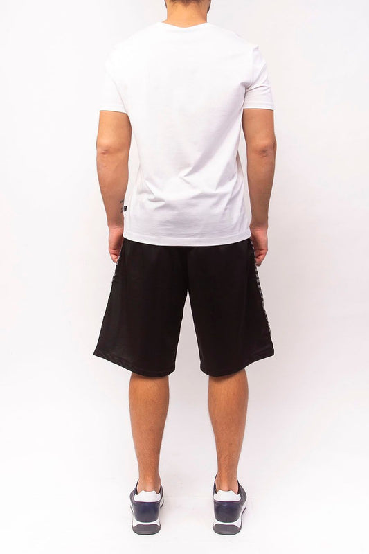 Bikkembergs Sleek Anniversary Striped Bermuda Shorts