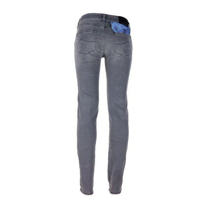 Jacob Cohen Elegant Gray Handcrafted Women's Jeans