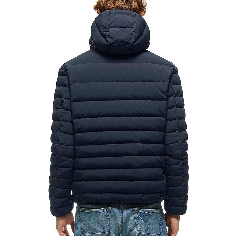 Centogrammi Blue Ultra Light Down Jacket with Cover Mask