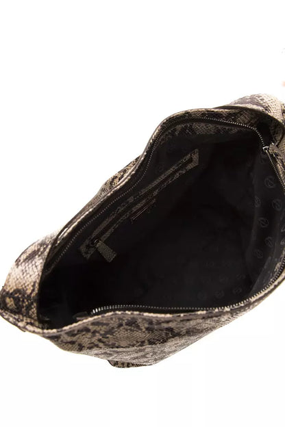 Pompei Donatella Elegant Python Print Leather Shoulder Bag