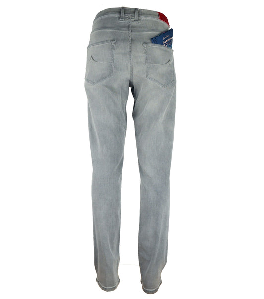 Jacob Cohen Elegant Grey Elasticized Denim Jeans