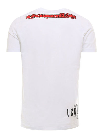 Dsquared² Elevated White Cotton Roundneck T-Shirt